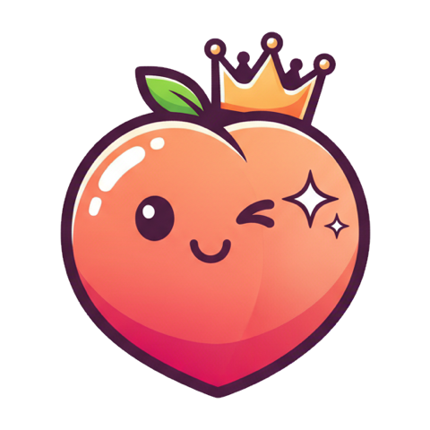 Glute Max crown-peach logo